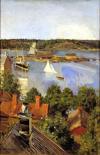 Akseli Gallen-Kallela View from North Quay Germany oil painting art
